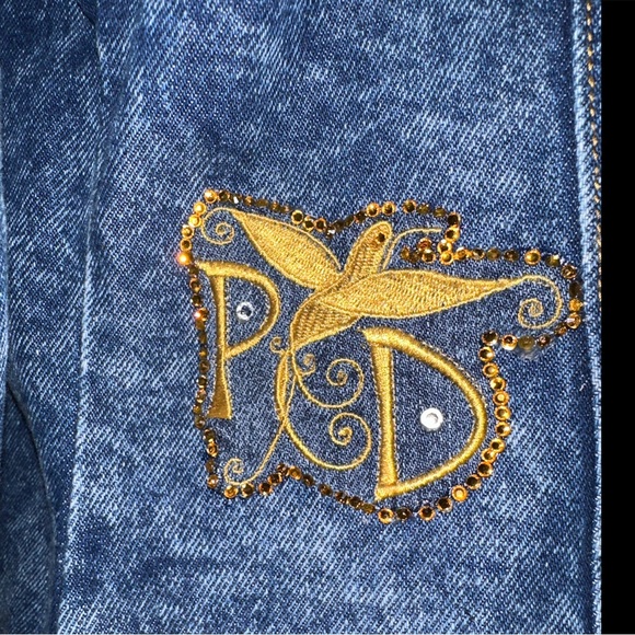 Victorian Embroidered & Appliquéd Jean Jacket - Picture 8 of 13